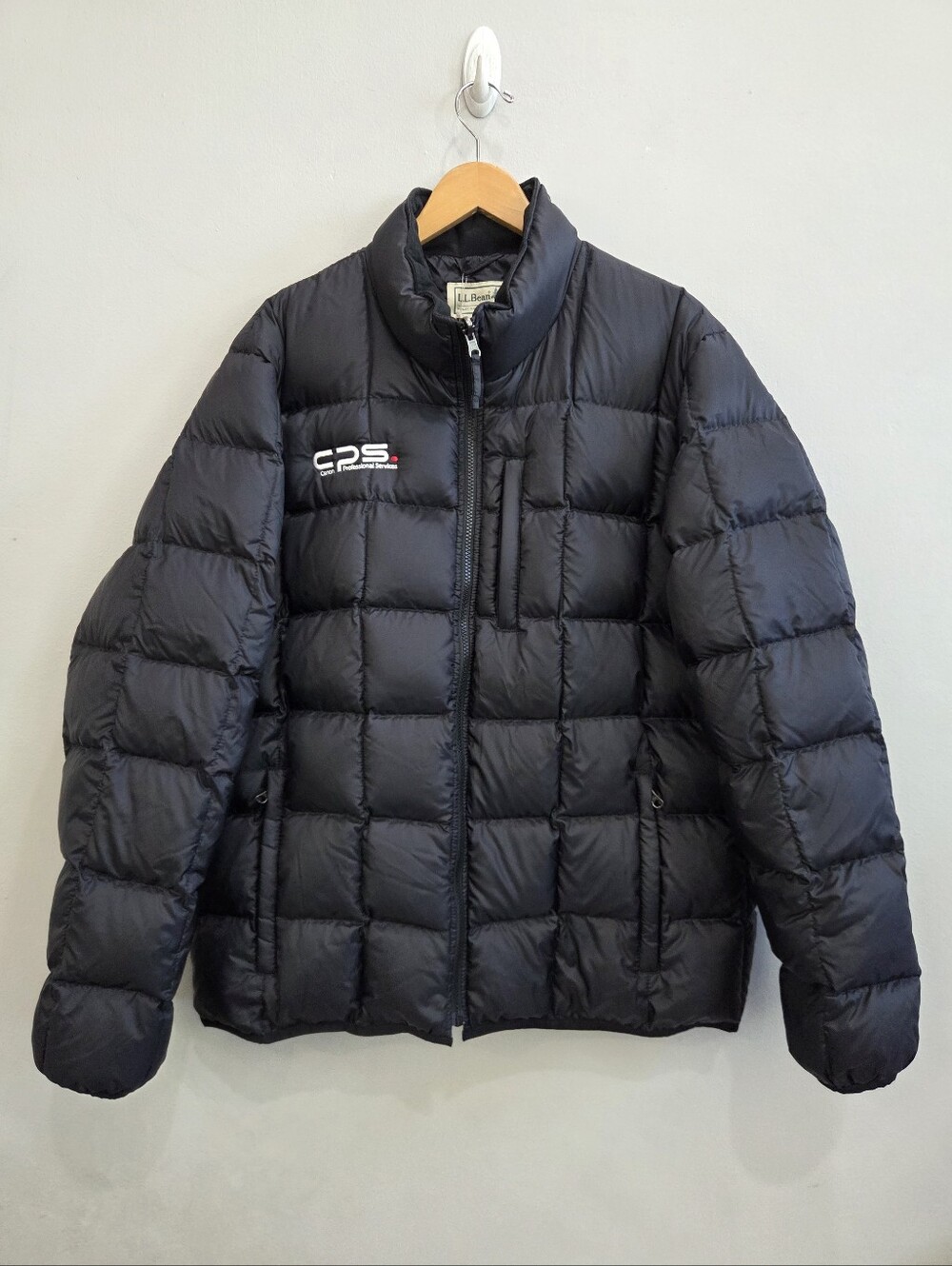 LL Bean Black Gore-Tex Maine Down Puffer Jacket Canon CPS Men's Size XL Reg